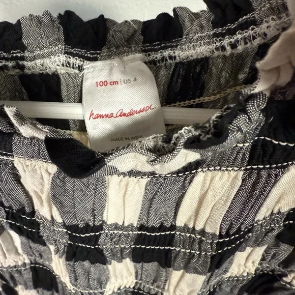 Hanna Andersson smocked black and white girl dress - Picture 6 of 6